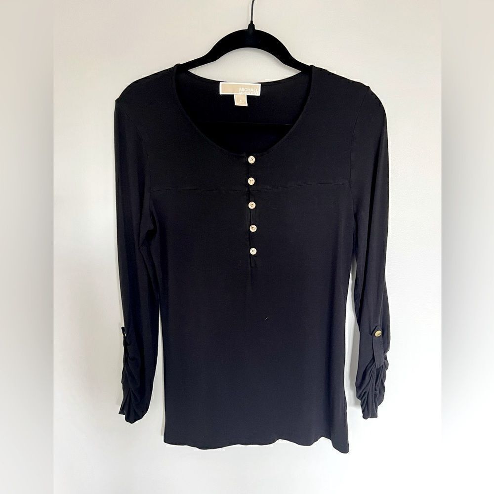 *2/$30* MICHAEL Michael Kors 3/4 sleeve button up top